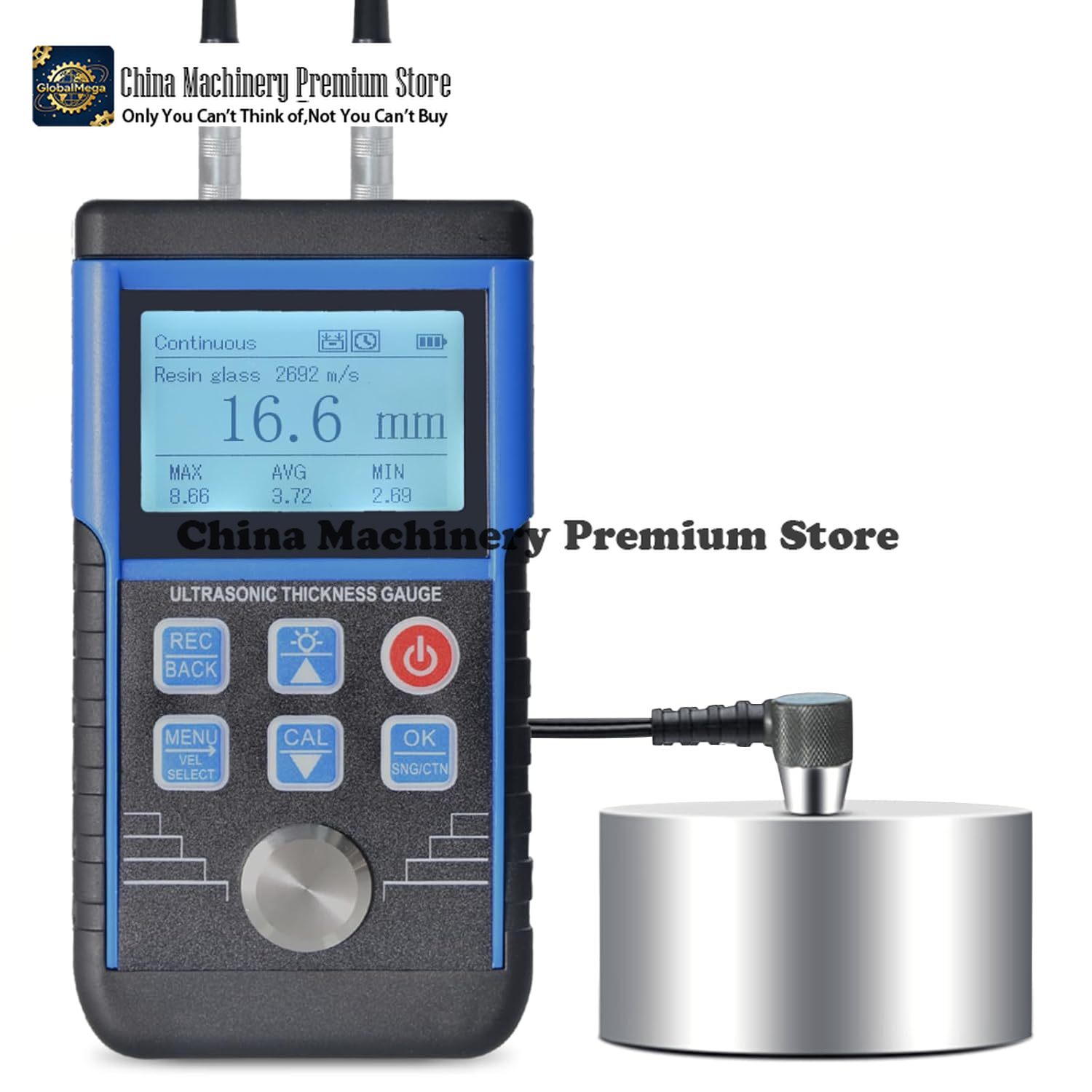 Ultrasonic Thickness Gauge Metal - High Precision Digital Industrial Probe Ultrasonic