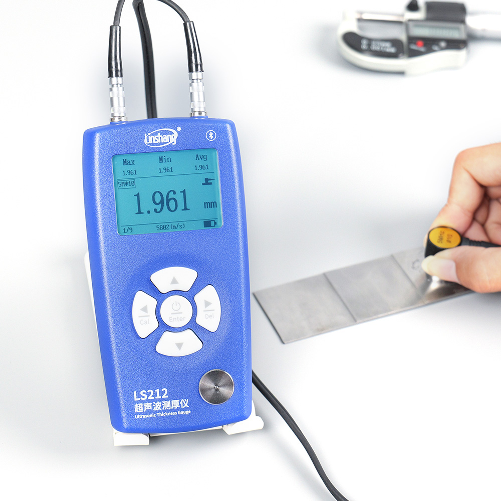 Coating Thickness Gauge Digital - 350mm 0.001resolution Ultrasonic Thickness Gauge Through