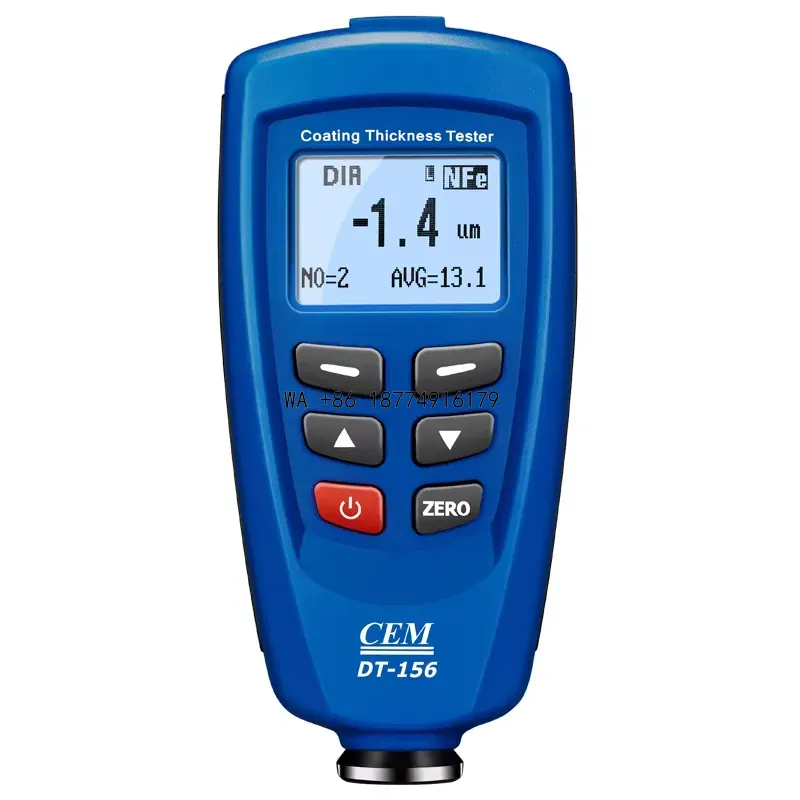 Coating Thickness Gauge Magnetic Eddy - wmwmnu CEM DT-156 Dual Magnetic 1250um