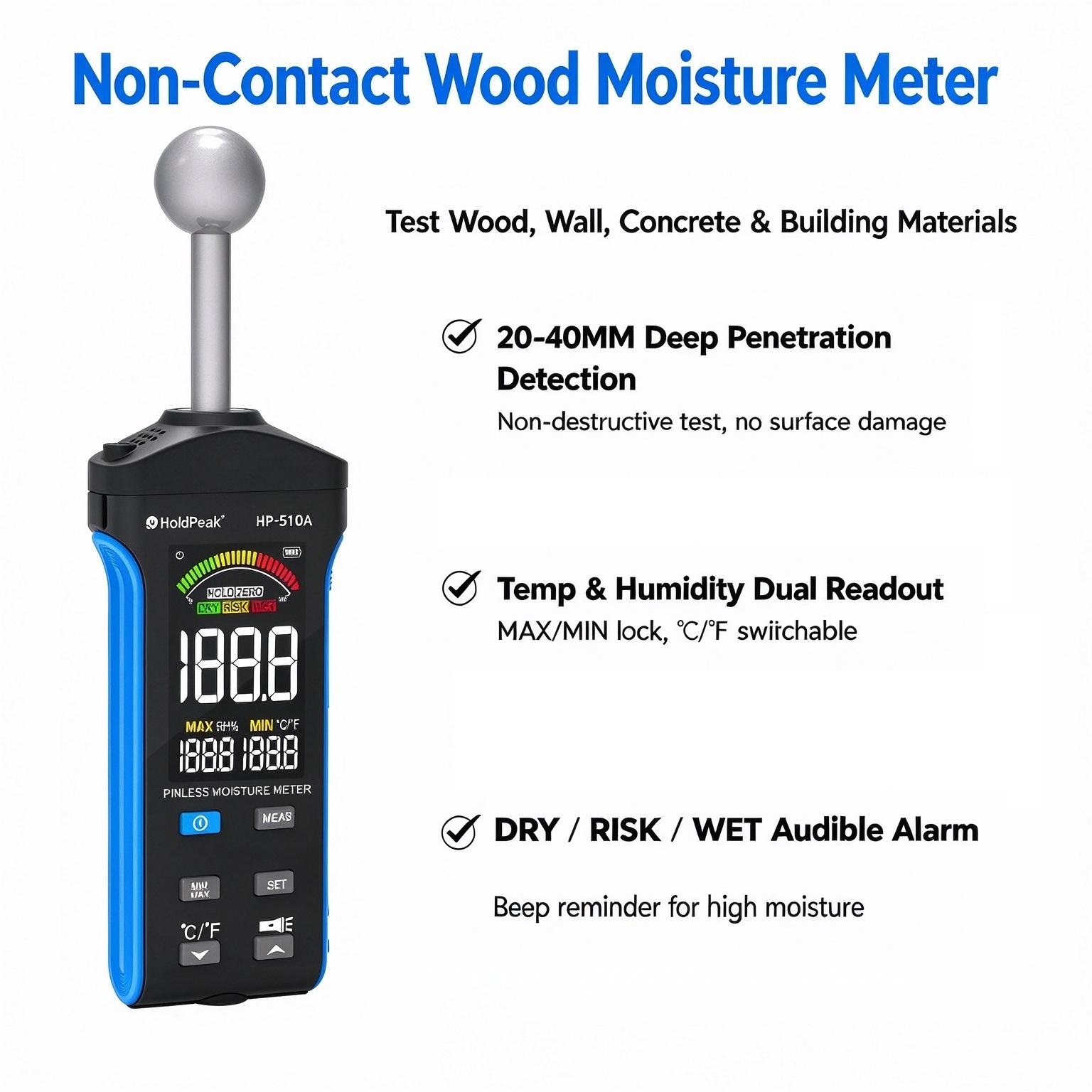 Pinless Moisture Meter Spheric - Moisture Meter Concrete Digital 评论和价格