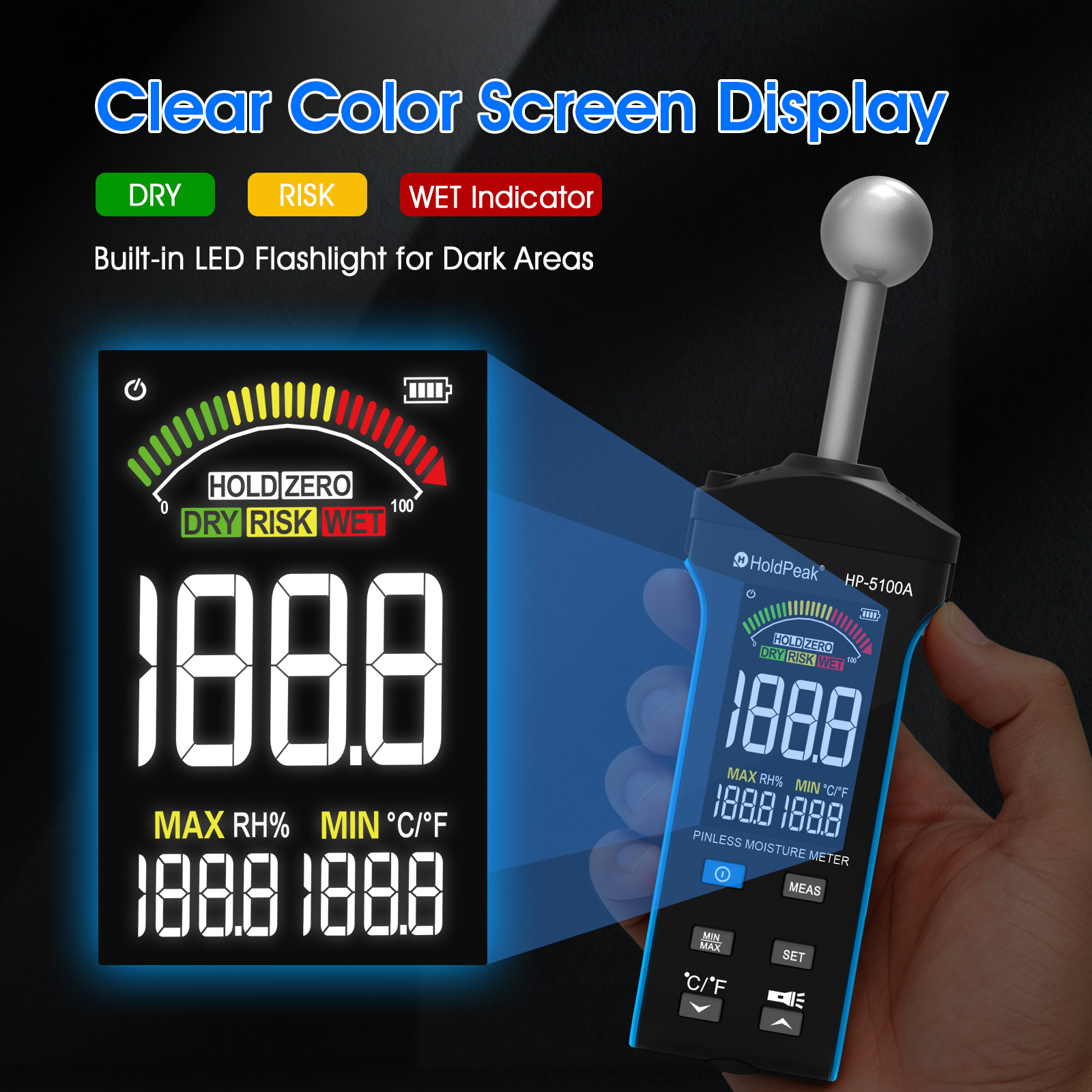 Pinless Moisture Meter Spheric - Moisture Meter Concrete Digital 评论和价格