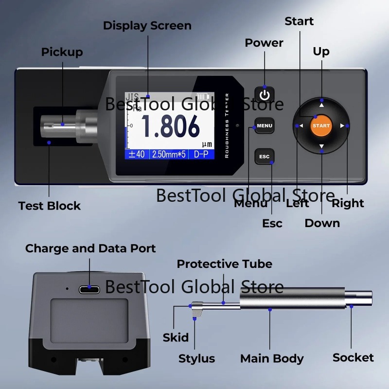 High Precision Surface Roughne - Surface Profilometer Roughness 评论和价格